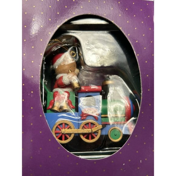 5 Mistletoe Magic Christmas Ornament Orig Boxes Baby Reindeer Train Mouse & Elf - Picture 10 of 16